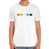 Aroace Hearts Tee Tees PRIDE MODE